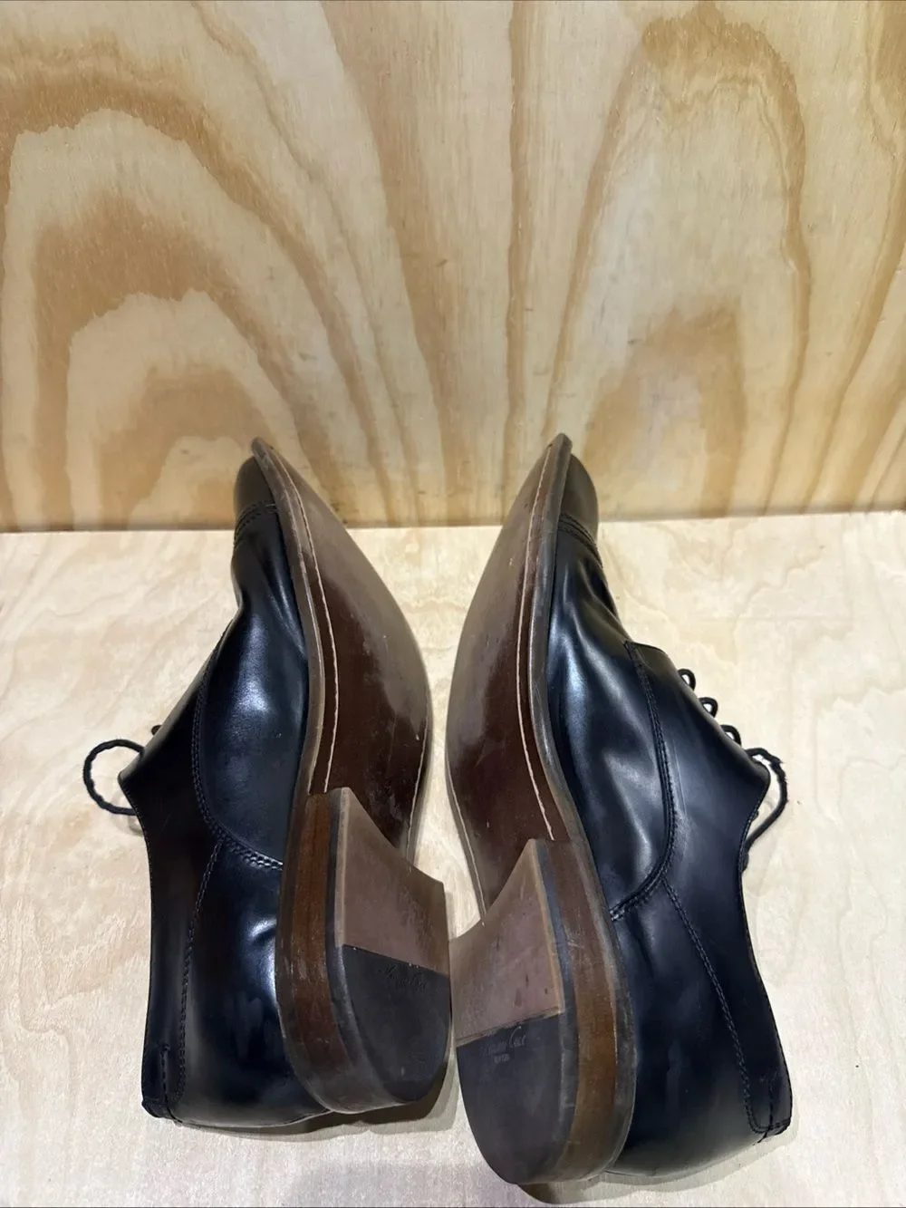 Kenneth Cole REACTION Men's Black Classic Cap Toe Lace Up Oxford Size 13
